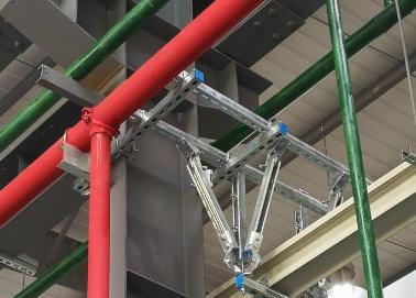 安陆该抗震支架的整体式支吊架结构协调性好